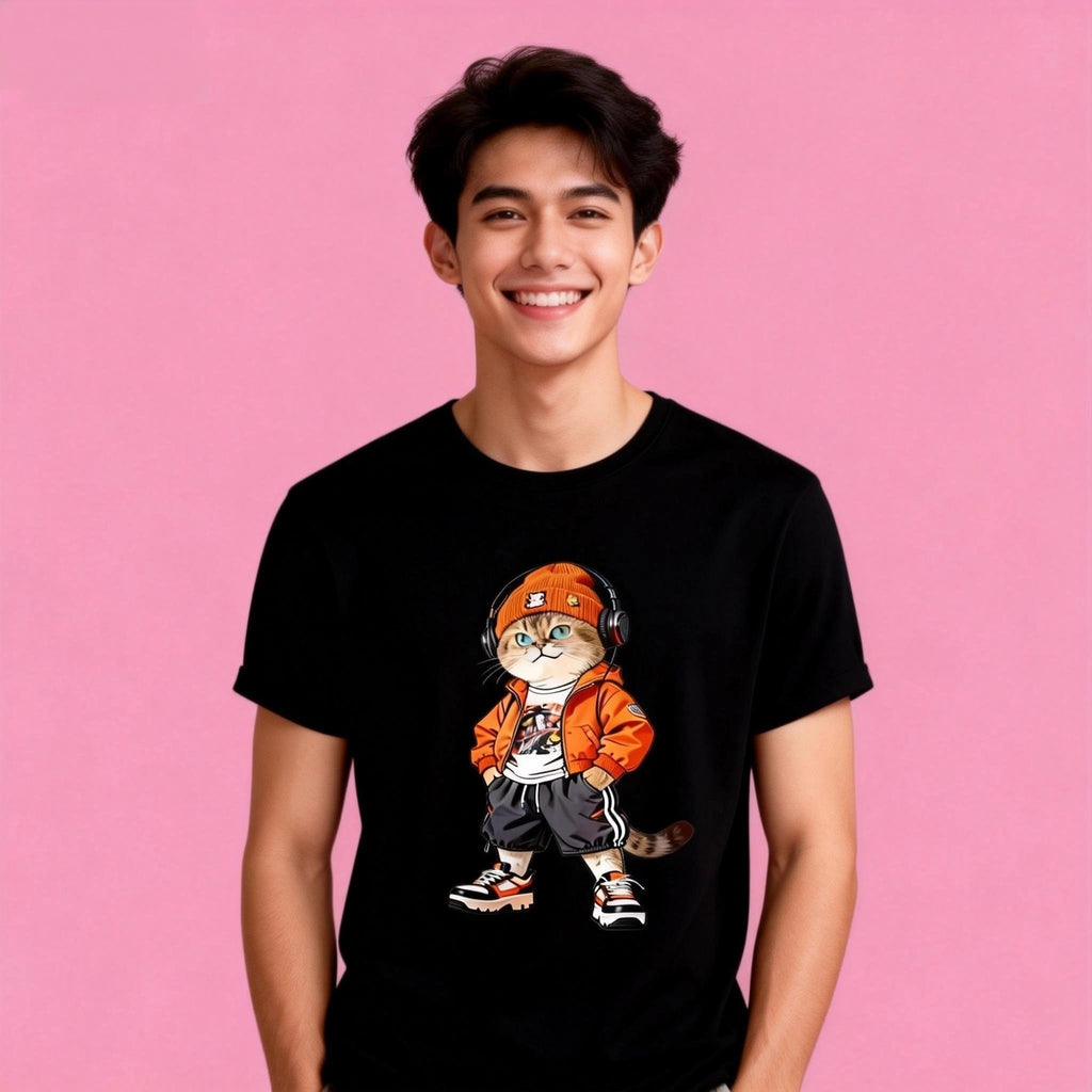 sunny-tshirt-cat-hip-hop-black-front