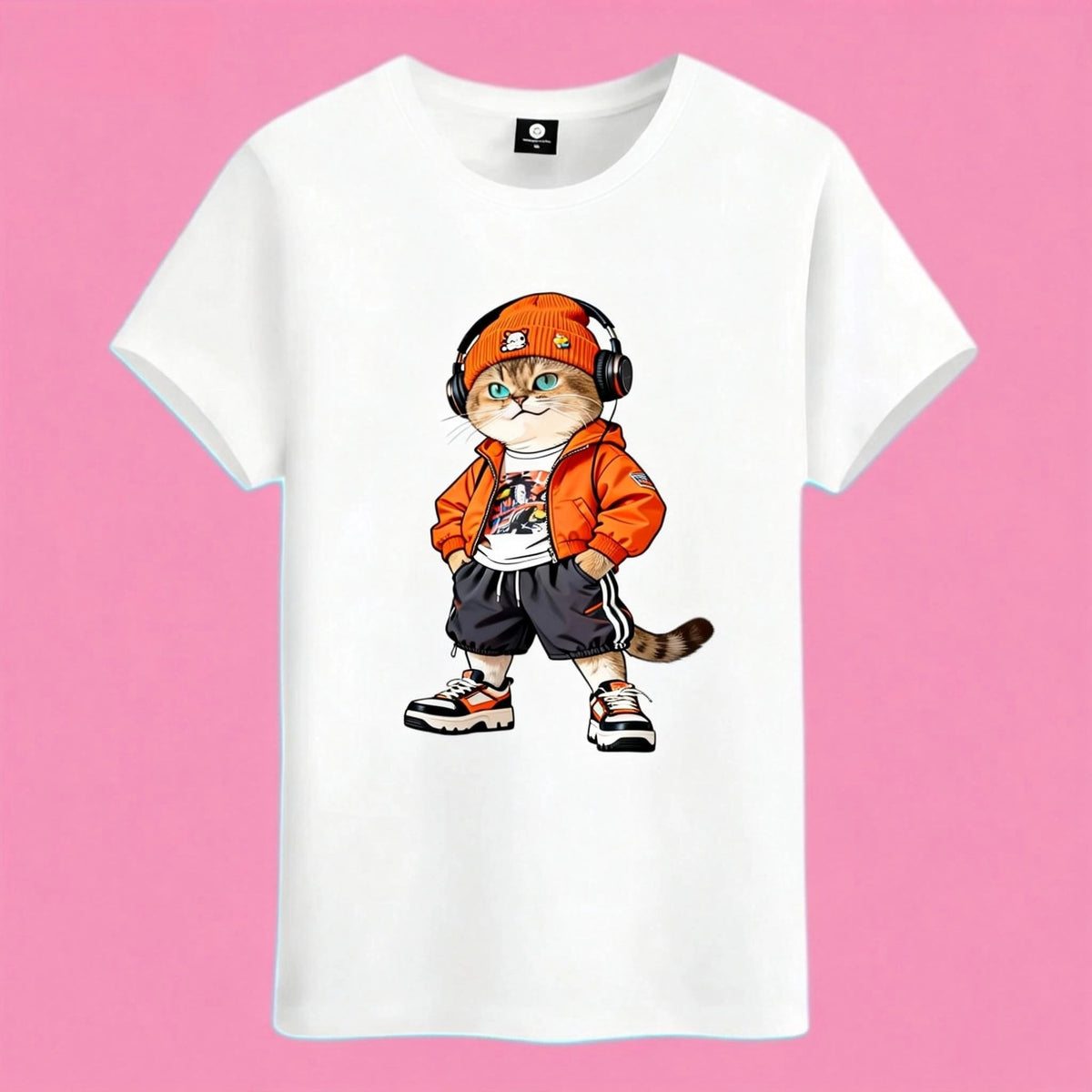 sunny-tshirt-cat-hip-hop-white-front